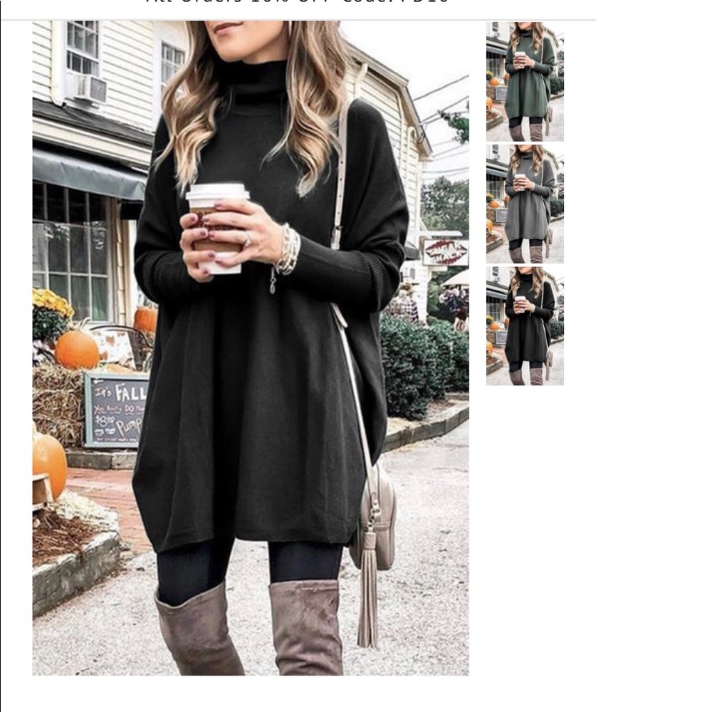 Pebby dress turtleneck